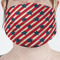 Stars and Stripes Mask - Pleated (new) Front View on Girl