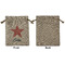 Stars and Stripes Medium Burlap Gift Bag - Front Approval