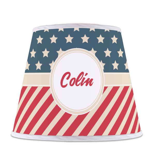 Stars and Stripes Poly Film Empire Lampshade - Front View