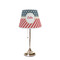 Stars and Stripes Poly Film Empire Lampshade - On Stand