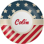Stars and Stripes Melamine Plate (Personalized)