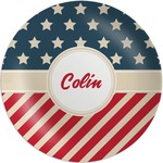 Stars and Stripes Melamine Plate (Personalized)