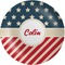 Stars and Stripes Melamine Plate (Personalized)