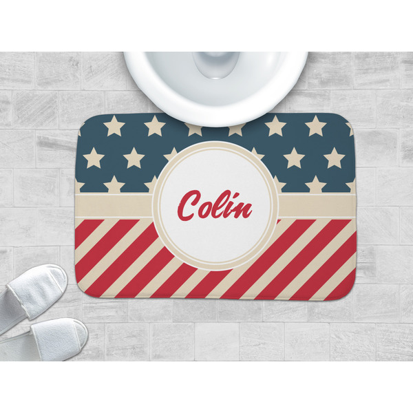 Stars and Stripes Memory Foam Bath Mat - LIFESTYLE 34x21