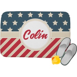 Stars and Stripes Memory Foam Bath Mat (Personalized)