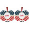 Stars and Stripes Metal Benilux Ornament - Front and Back (APPROVAL)