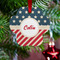 Stars and Stripes Metal Paw Ornament - Lifestyle