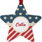 Stars and Stripes Metal Star Ornament - Front