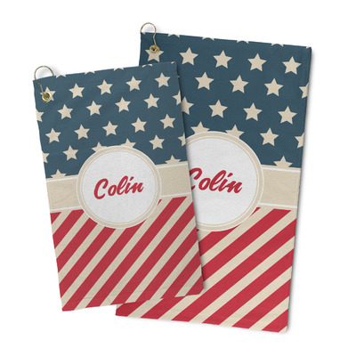 Stars and Stripes Microfiber Golf Towel (Personalized)