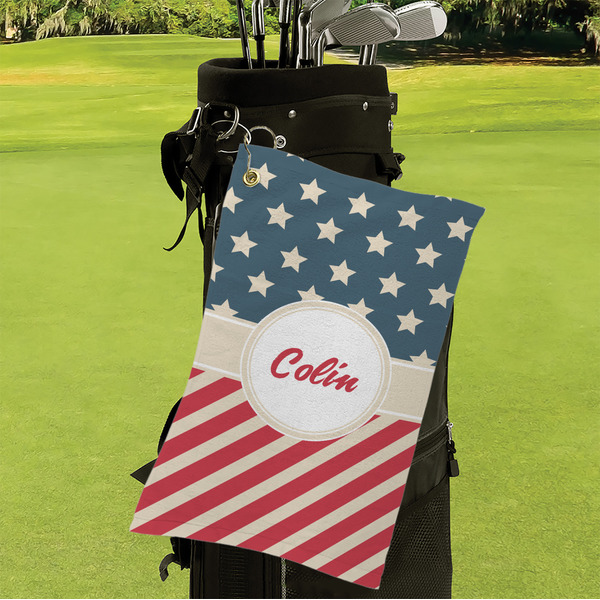 Stars and Stripes Microfiber Golf Towels - Small - LIFESTYLE