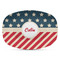 Stars and Stripes Plastic Platter - Microwave & Oven Safe Composite Polymer (Personalized)