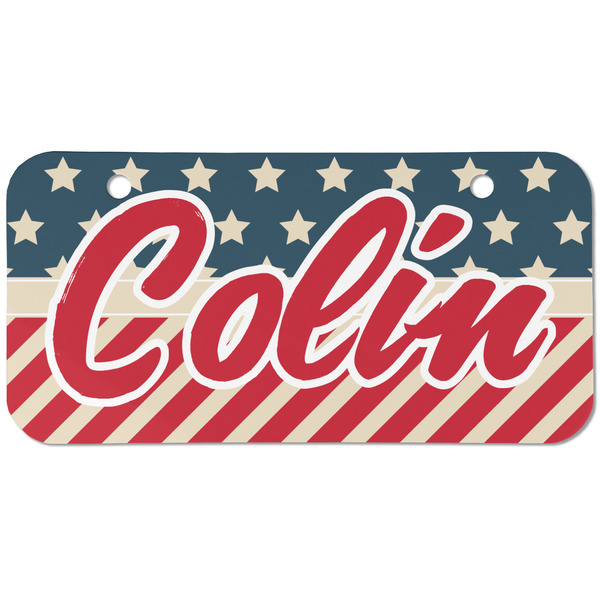 Stars and Stripes Mini Bicycle License Plate - Two Holes