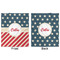 Stars and Stripes Minky Blanket - 50"x60" - Double Sided - Front & Back