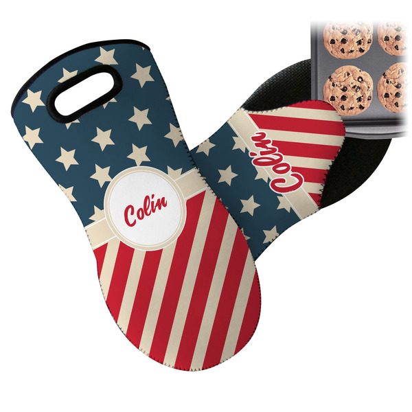 Stars and Stripes Neoprene Oven Mitt