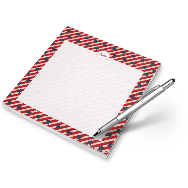 Custom Stars and Stripes Notepad (Personalized)