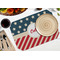 Stars and Stripes Octagon Placemat - Single front (LIFESTYLE) Flatlay