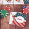 Stars and Stripes On Table with Poker Chips