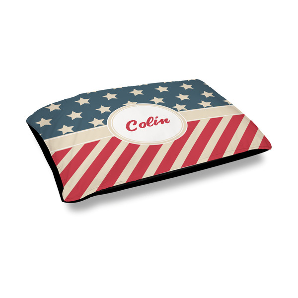 Custom Stars and Stripes Outdoor Dog Bed - Medium (Personalized)