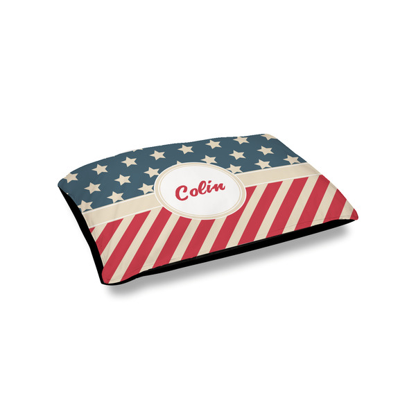 Custom Stars and Stripes Outdoor Dog Bed - Small (Personalized)