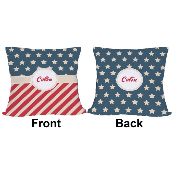 Stars and Stripes Outdoor Pillow - 16x16