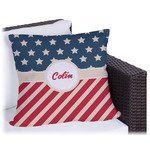Stars and Stripes Outdoor Pillow - 20" (Personalized)