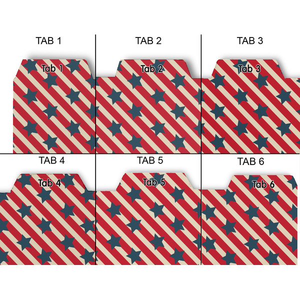 Stars and Stripes Page Dividers - Set of 6 - Approval