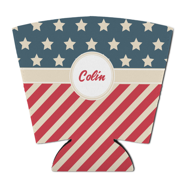 Custom Stars and Stripes Party Cup Sleeve - with Bottom (Personalized)