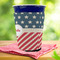 Stars and Stripes Party Cup Sleeves - with bottom - Lifestyle