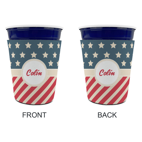 Stars and Stripes Party Cup Sleeves - without bottom - Approval