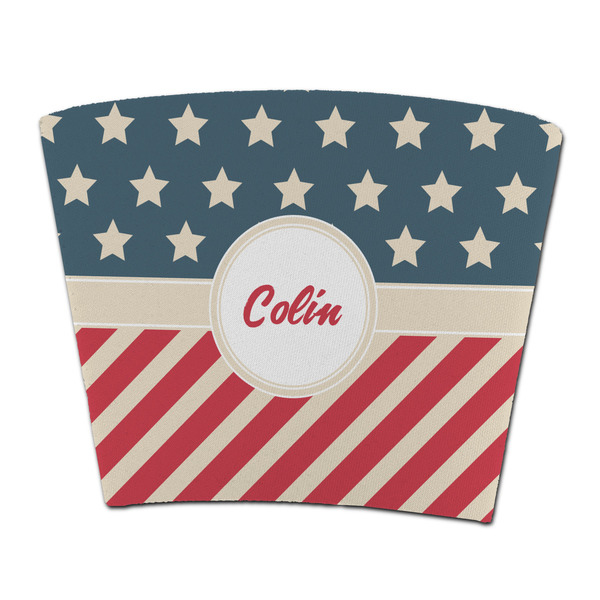 Custom Stars and Stripes Party Cup Sleeve - without bottom (Personalized)