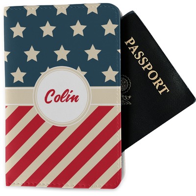 Stars and Stripes Passport Holder - Fabric (Personalized)