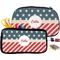 Stars and Stripes Pencil / School Supplies Bags Small and Medium