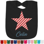 Stars and Stripes Cotton Baby Bib (Personalized)