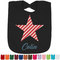 Stars and Stripes Personalized Black Bib