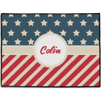 Stars and Stripes Door Mat - 24"x18" (Personalized)