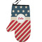 Stars and Stripes Left Oven Mitt (Personalized)
