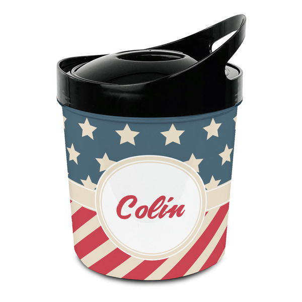 Custom Stars and Stripes Plastic Ice Bucket (Personalized)