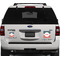 Stars and Stripes Personalized Square Car Magnets on Ford Explorer