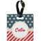 Stars and Stripes Personalized Square Luggage Tag