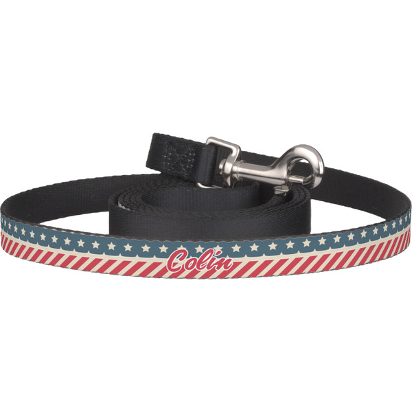 Custom Stars and Stripes Dog Leash (Personalized)