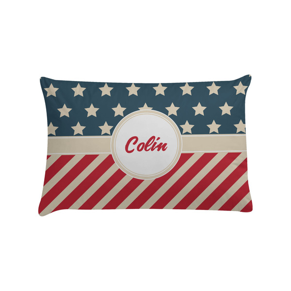 Custom Stars and Stripes Pillow Case - Standard (Personalized)