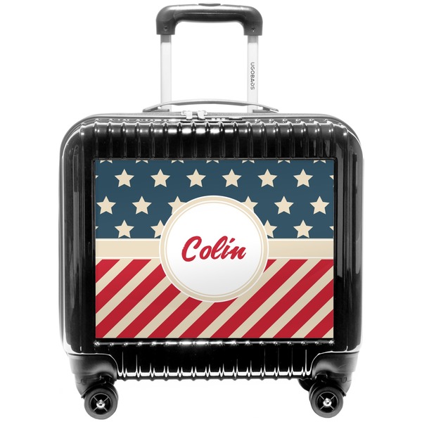 Custom Stars and Stripes Pilot / Flight Suitcase (Personalized)