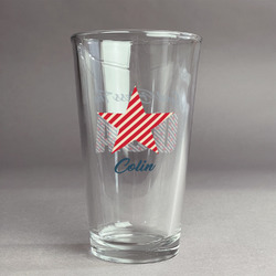 Stars and Stripes Pint Glass - Full Color Logo (Personalized)