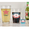 Stars and Stripes Pint Glass - Two Content - In Context