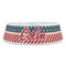 Stars and Stripes Plastic Pet Bowls - Large - FRONT
