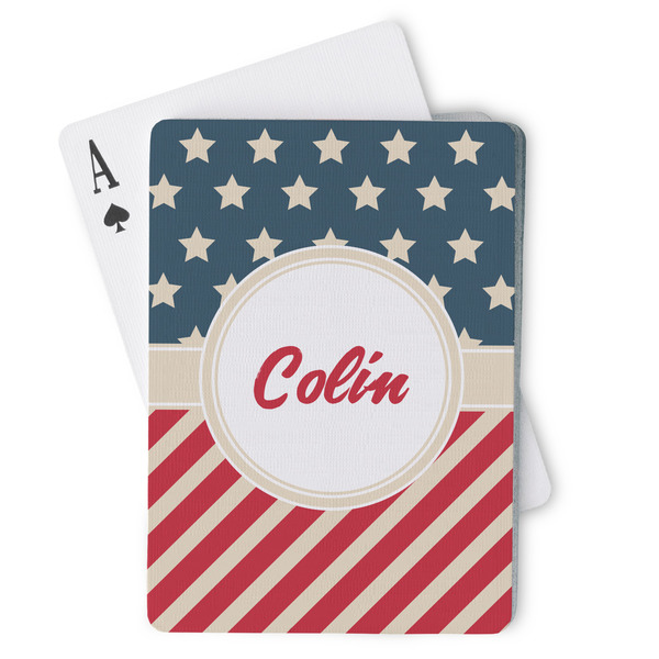 Custom Stars and Stripes Playing Cards (Personalized)