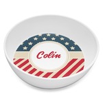 Stars and Stripes Melamine Bowl - 8 oz (Personalized)