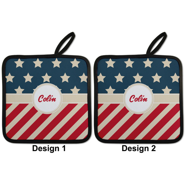 Stars and Stripes Pot Holders - Set of 2 APPROVAL