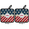 Stars and Stripes Pot Holders - Set of 2 APPROVAL