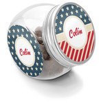 Stars and Stripes Puppy Treat Jar (Personalized)